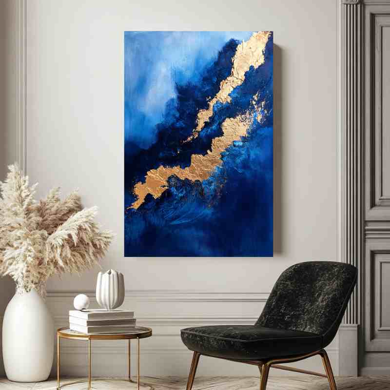Tableau Bleu Rivière d'Or