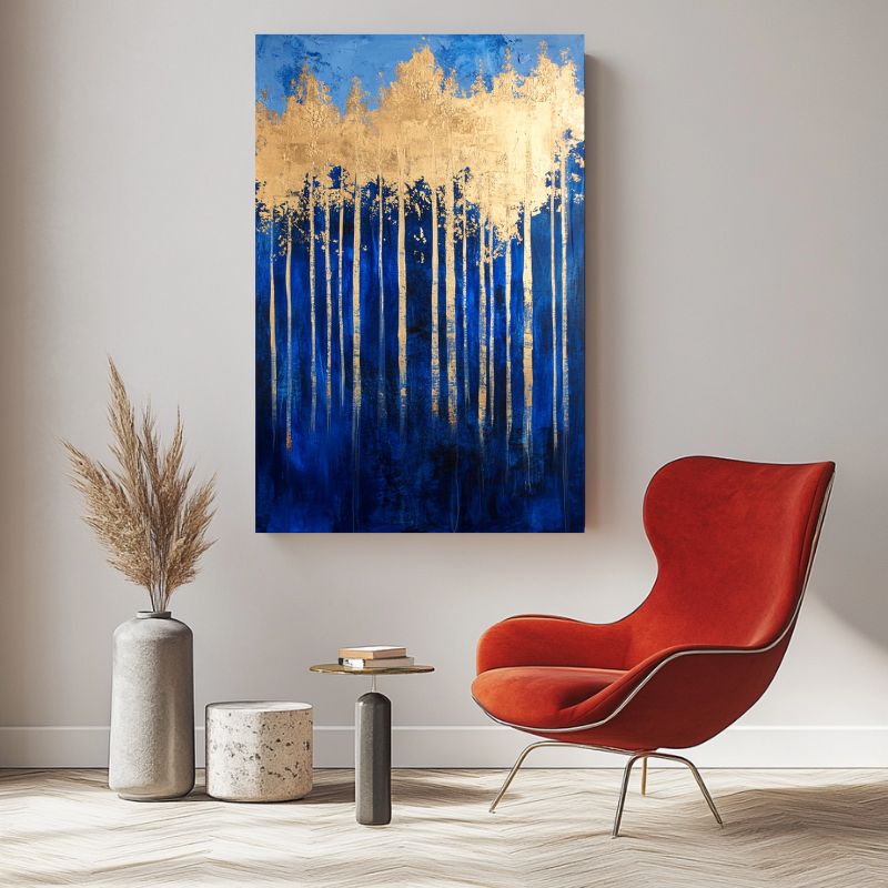 Tableau Salon Forêt Dorée