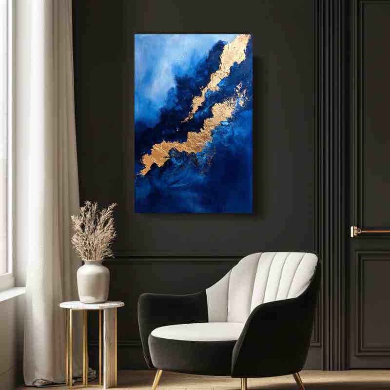 Tableau Bleu Rivière d'Or