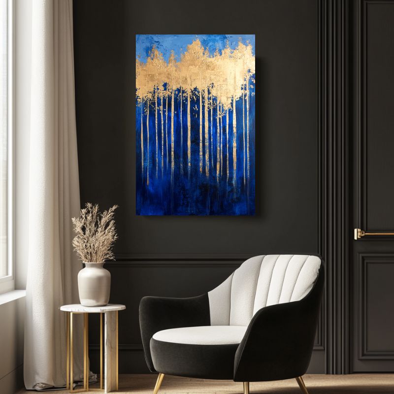 Tableau Salon Forêt Dorée