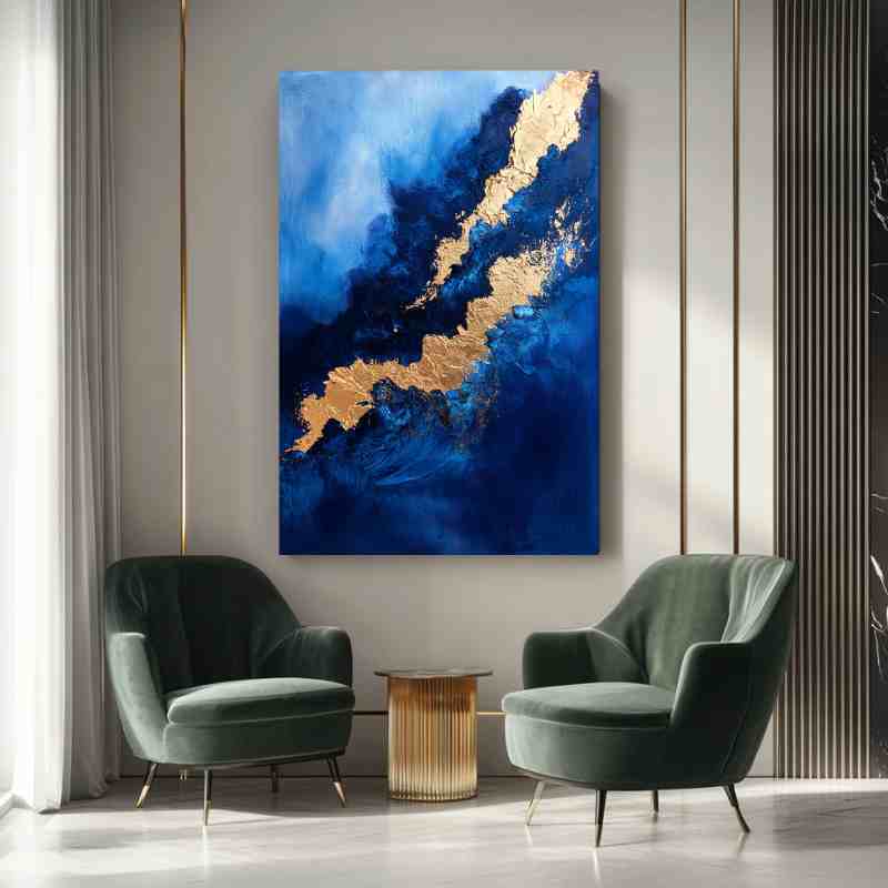 Tableau Bleu Rivière d'Or