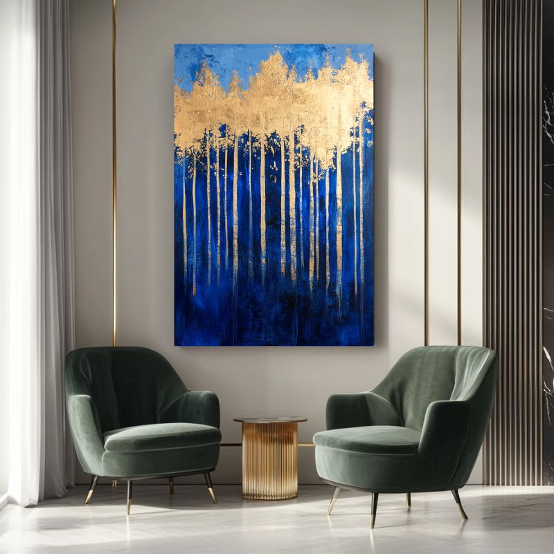 Tableau Salon Forêt Dorée