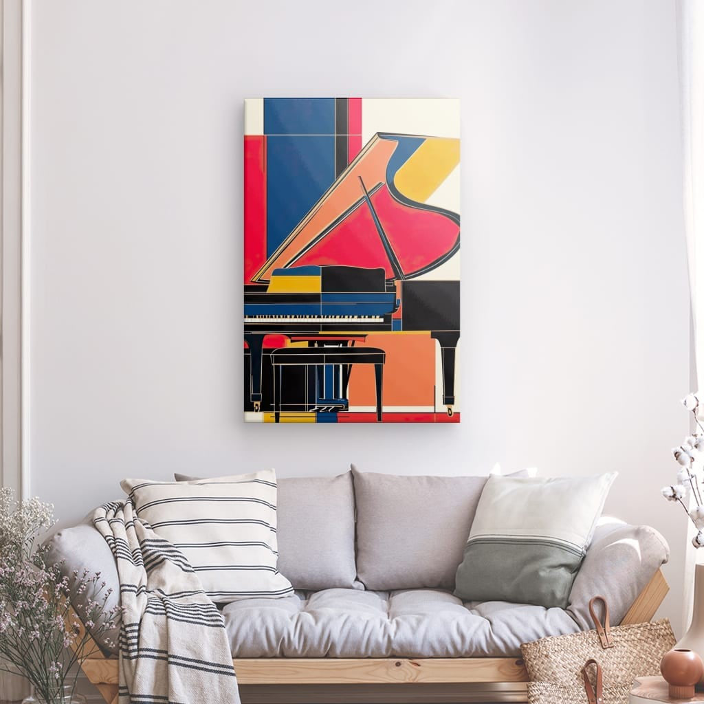 Tableau Piano Mosaïque Harmonique