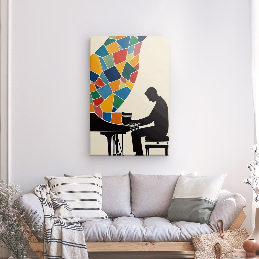 Tableau Piano Mosaïque Mélodique