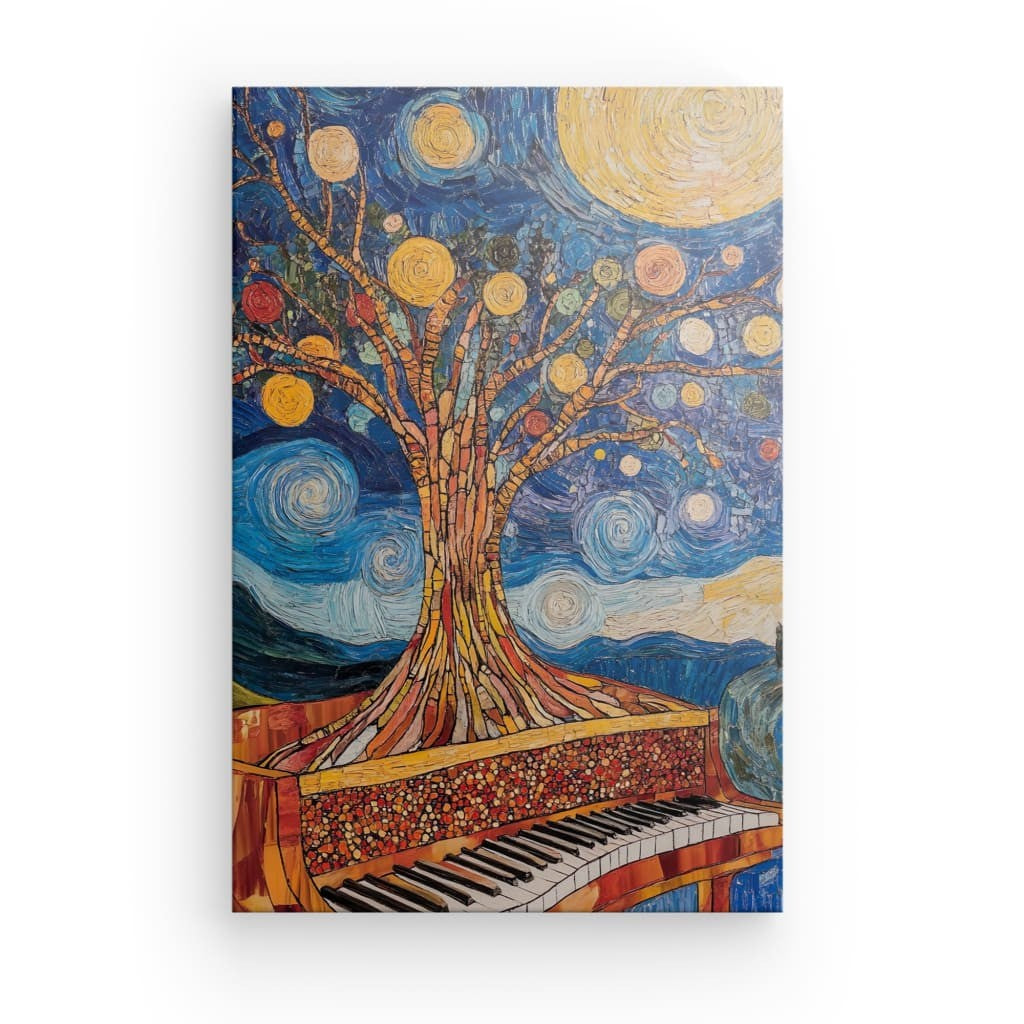 Tableau Piano Arbre de Vie Mélodique
