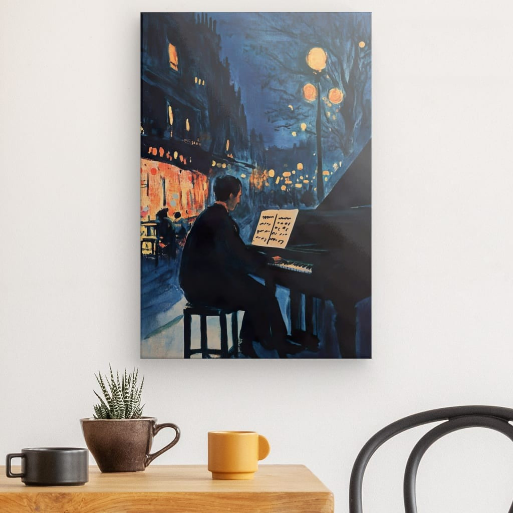 Tableau Piano Sérénade Nocturne
