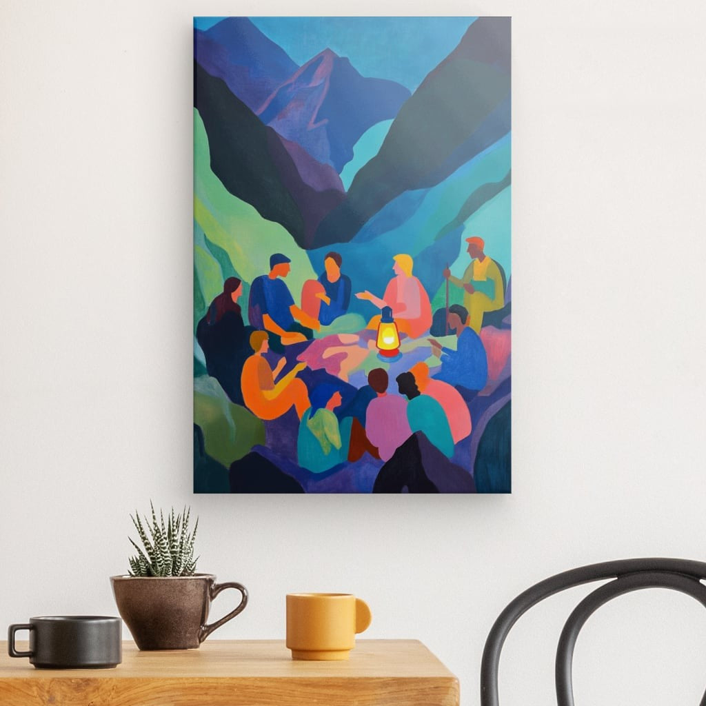 Tableau Veillée en Montagne