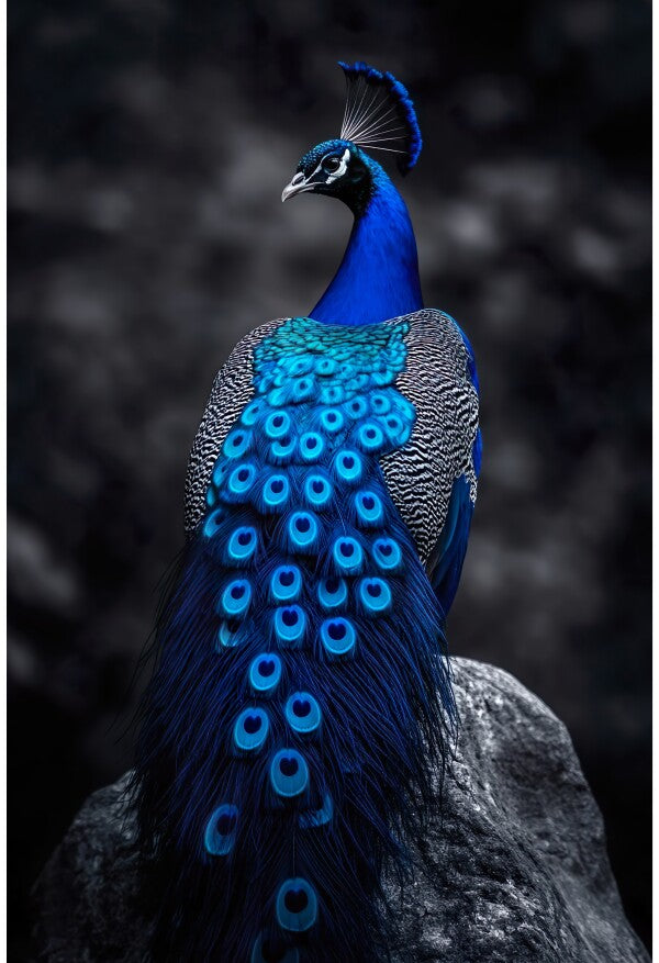 Tableau Bleu Paon Royal