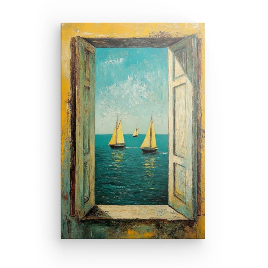 Tableau Fenêtre Ouverte sur la Mer