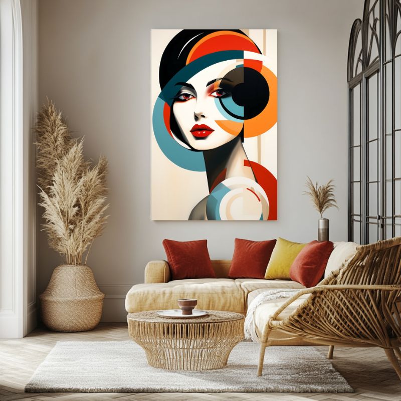 Tableau Abstrait Femme