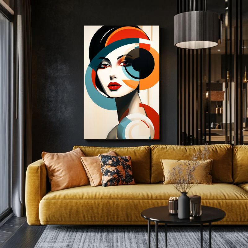 Tableau Abstrait Femme