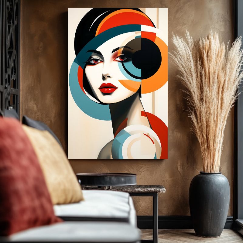 Tableau Abstrait Femme