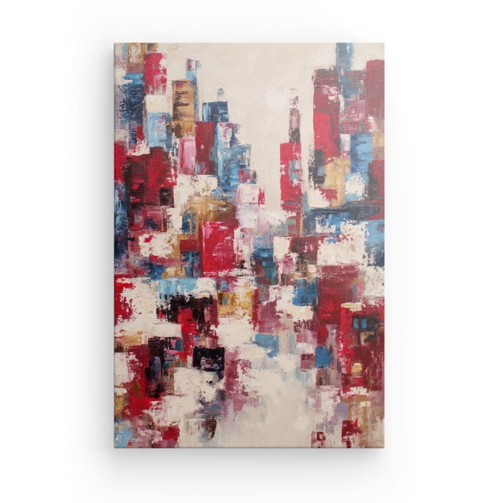 Tableau Abstrait Immeuble