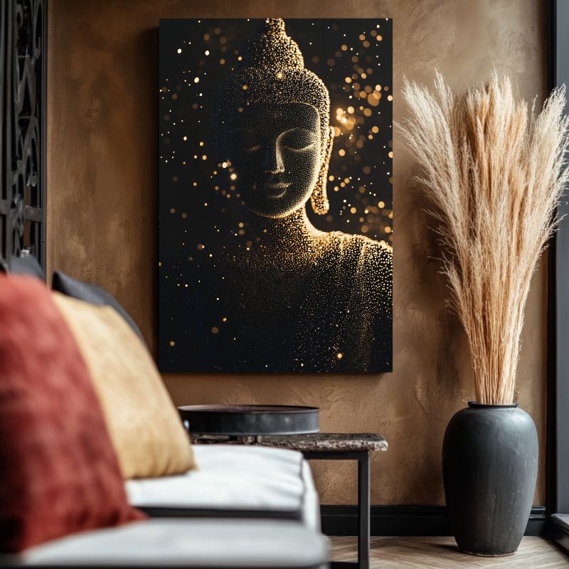 Tableau_Bouddha_relief_dore