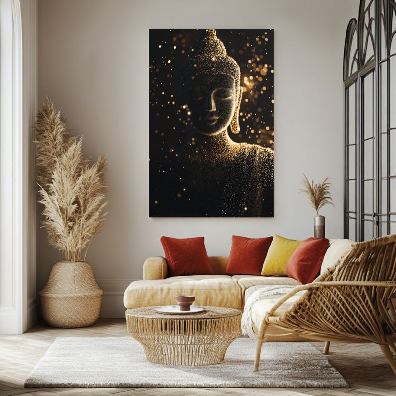 Tableau_Bouddha_relief_lumineux