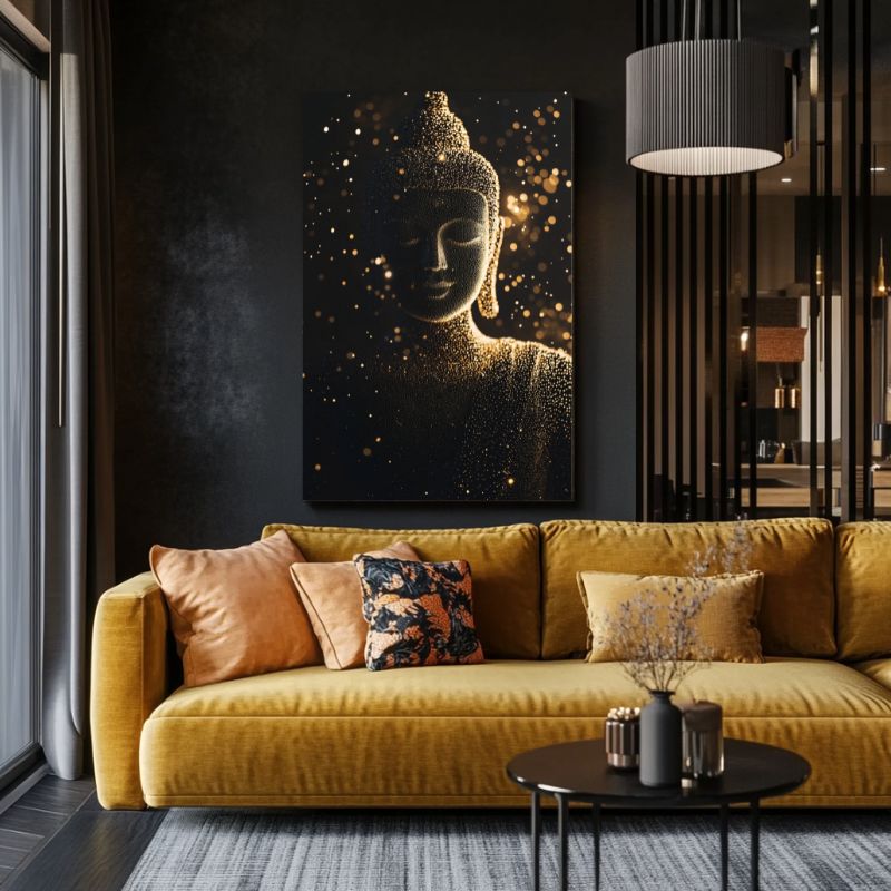 Tableau_Bouddha_relief_moderne