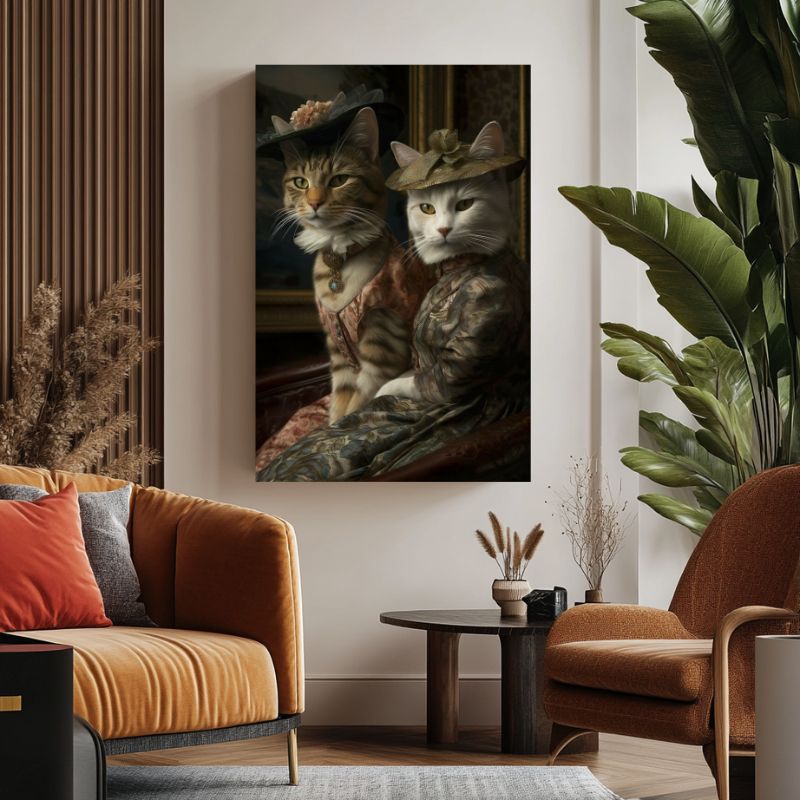 Tableau Chat Aristocrate