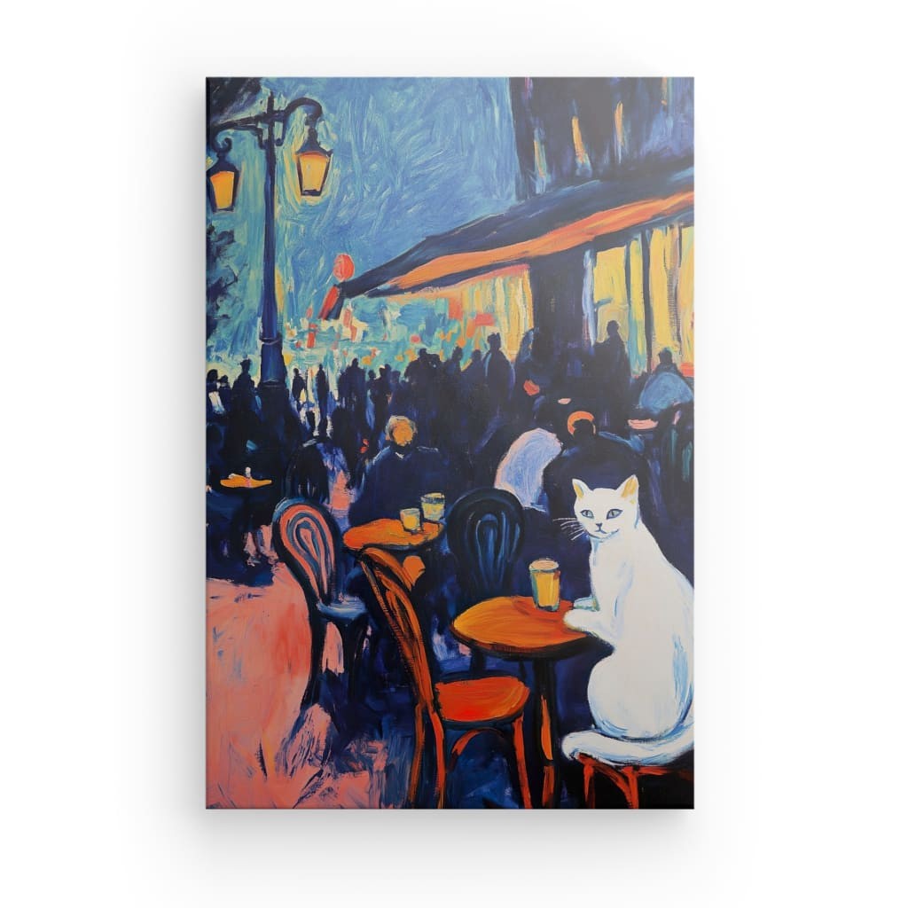 Tableau Chat Blanc