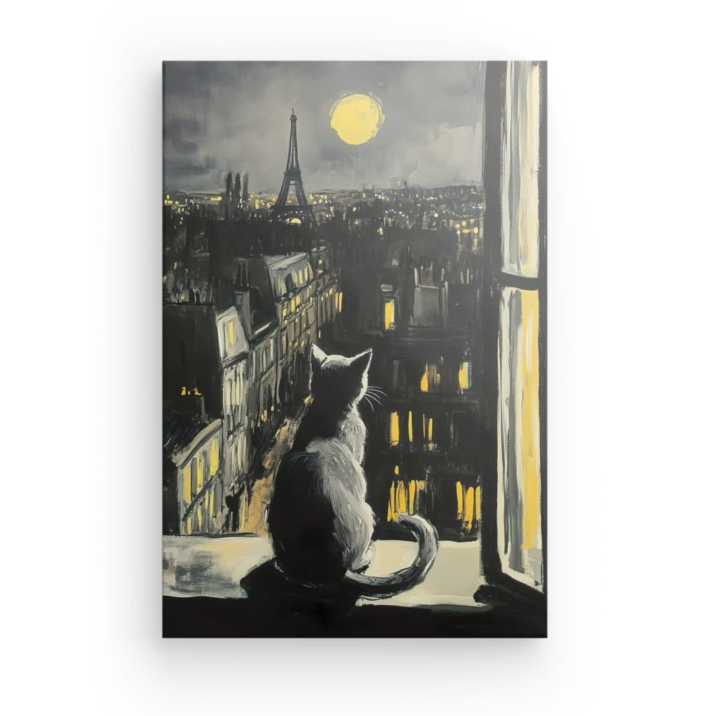 Tableau Chat Gris