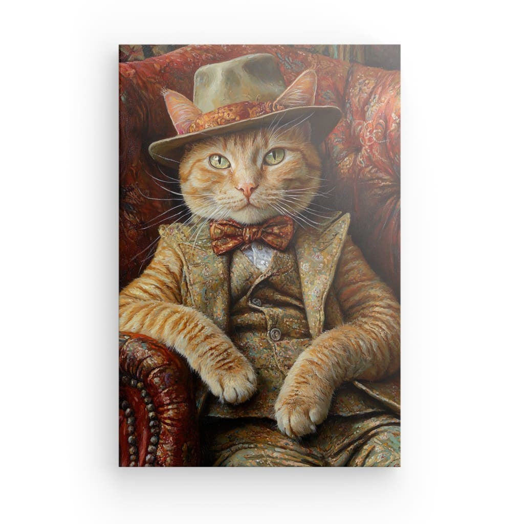 Tableau Chat Habillé