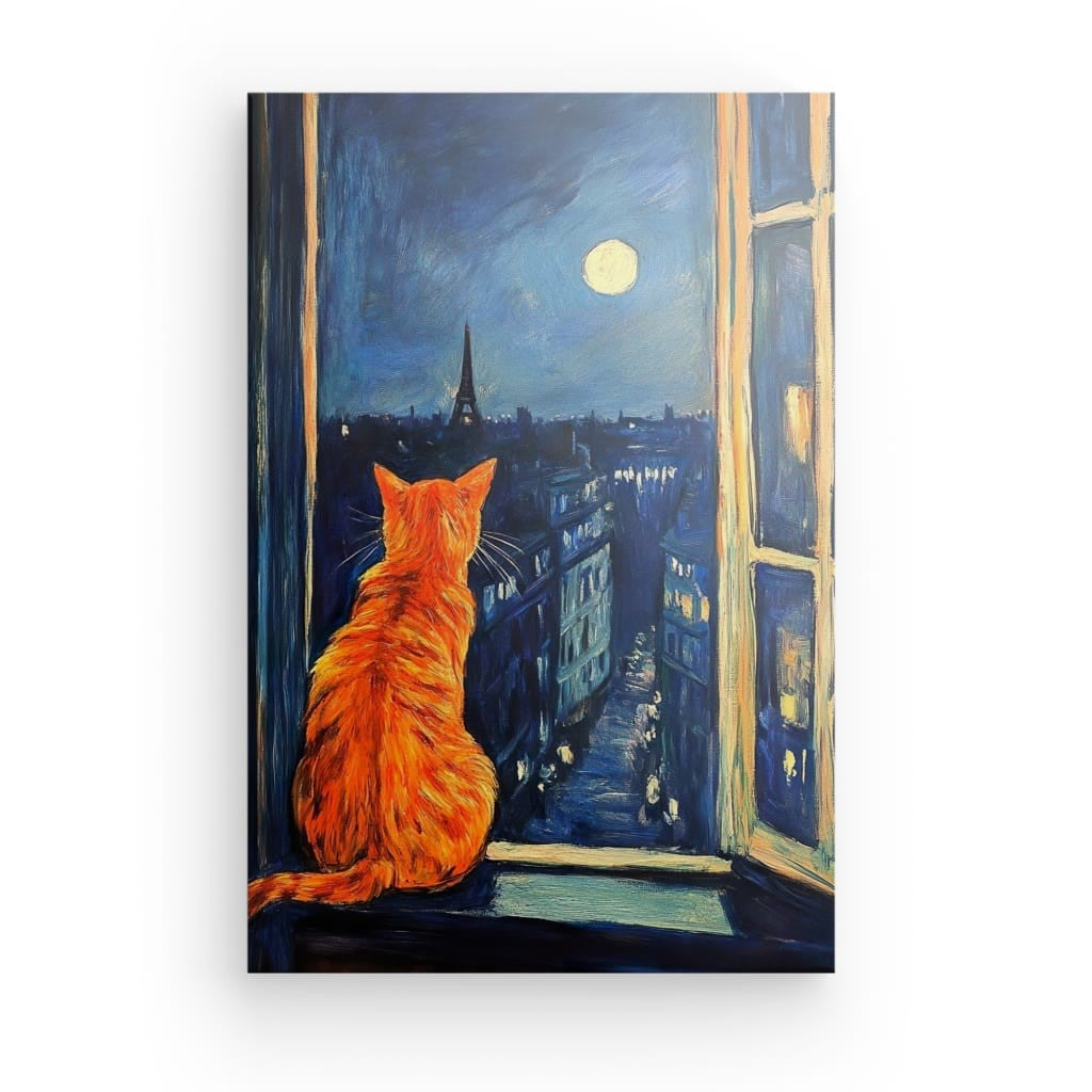 Tableau Chat Orange