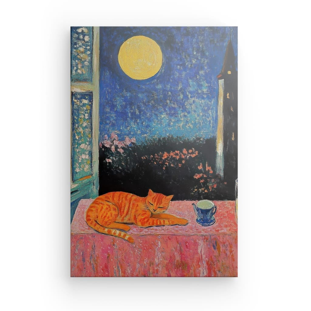 Tableau Chat Roux