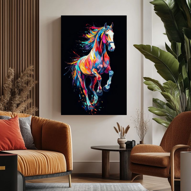 Tableau_Cheval_Colore_deco