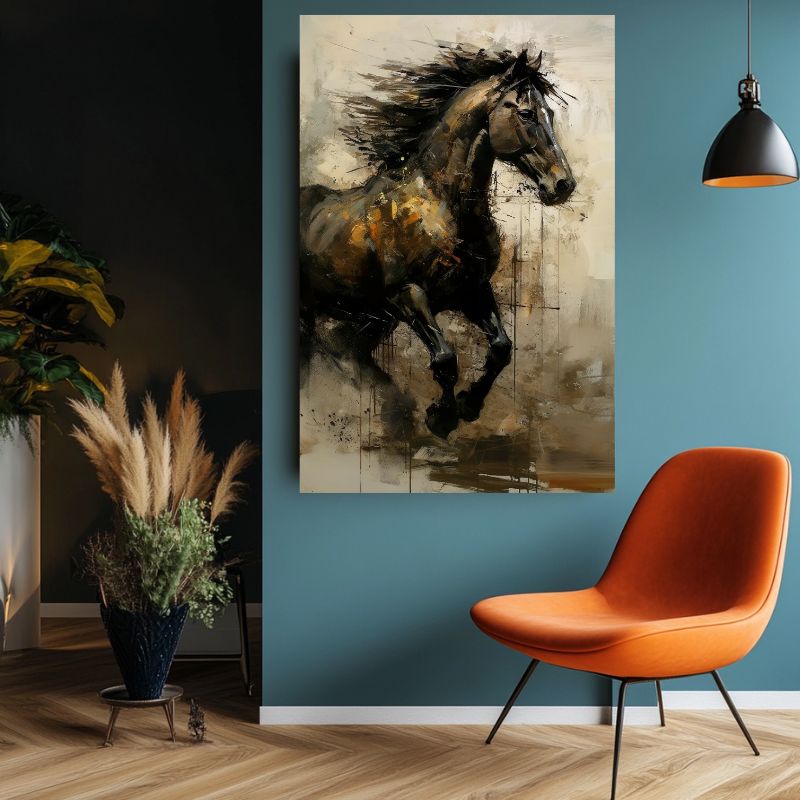 Tableau Cheval Marron
