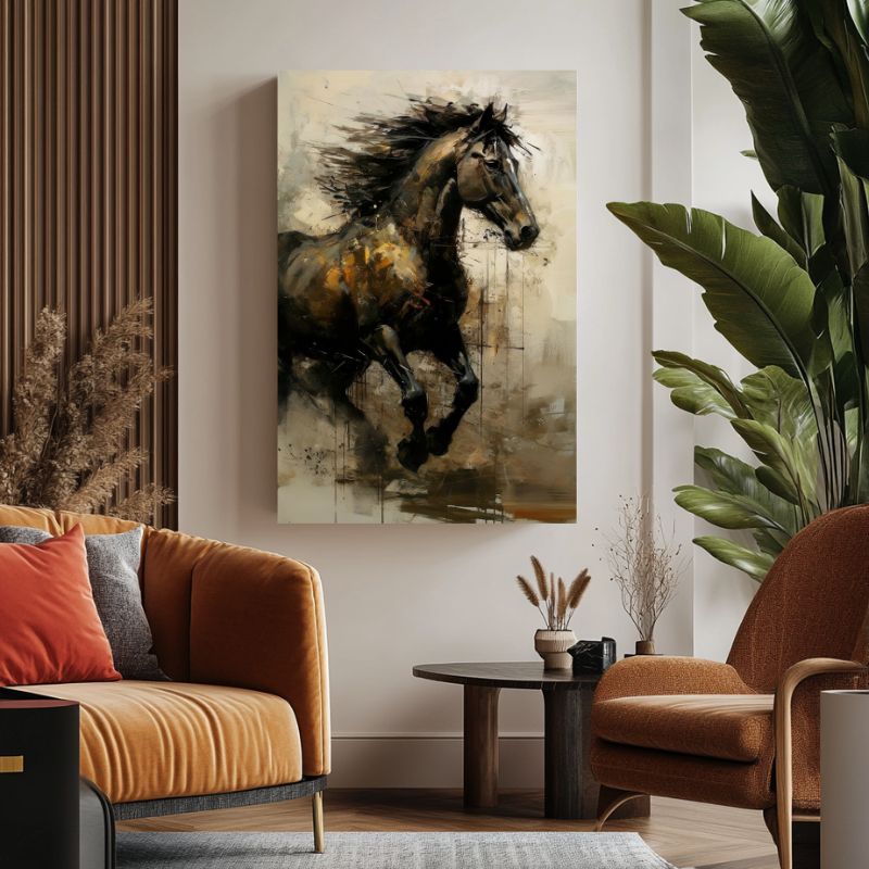 Tableau Cheval Marron