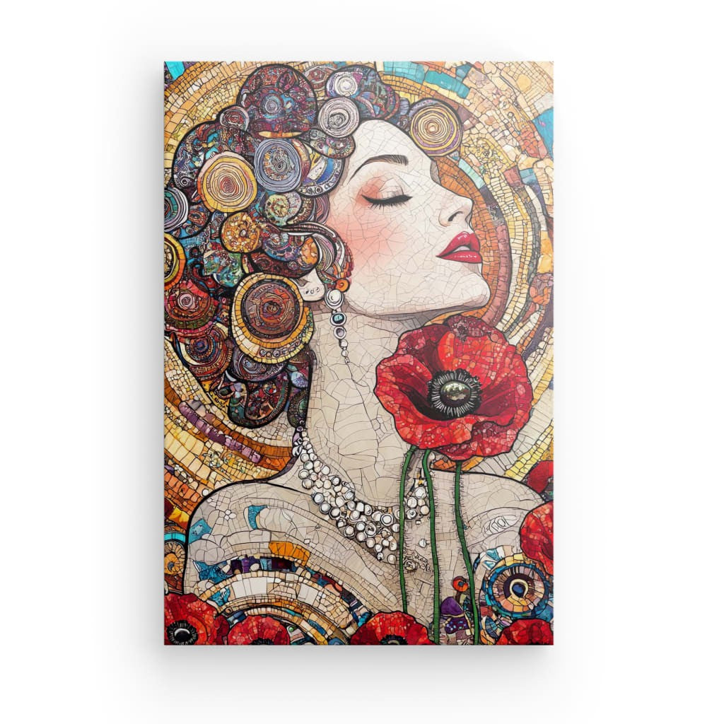 Tableau Femme Fleur