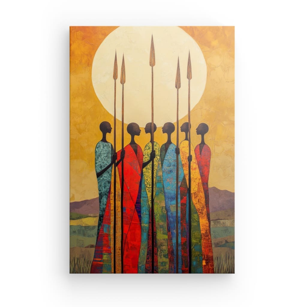 Tableau Guerrier Africain