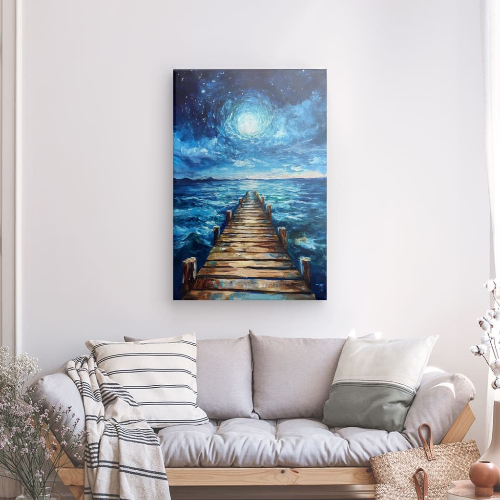 Tableau Mer avec Ponton