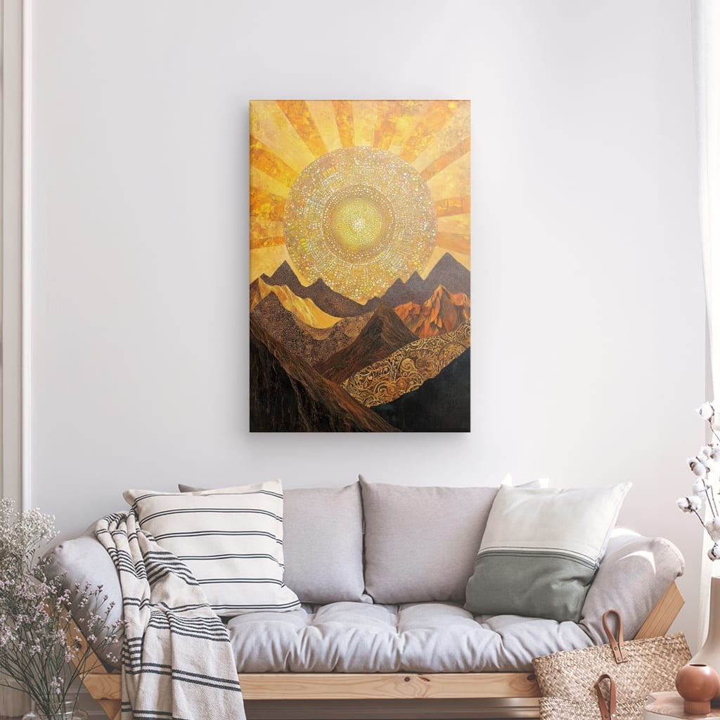 Tableau Contemporain Montagne