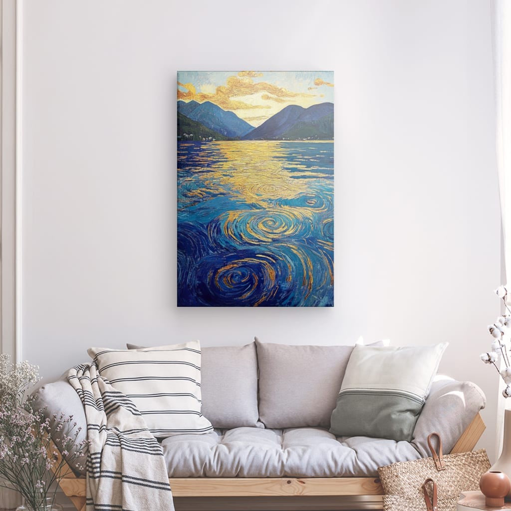 Tableau Lac Montagne