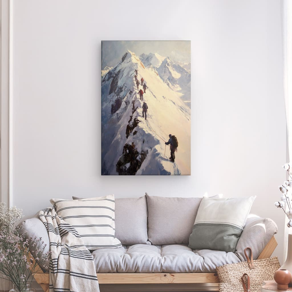 Tableau Montagne Neige