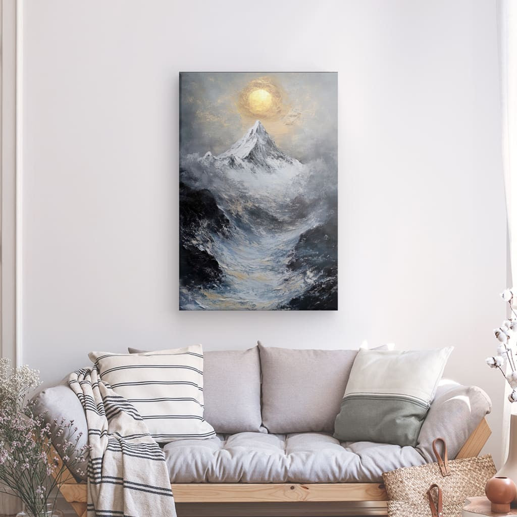 Tableau Montagne Hiver