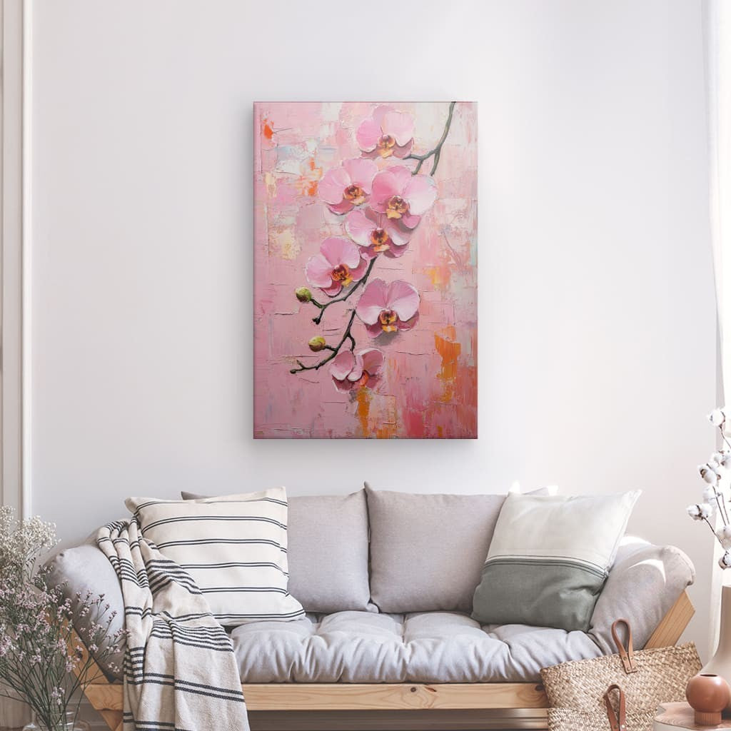 Tableau Orchidée Rose