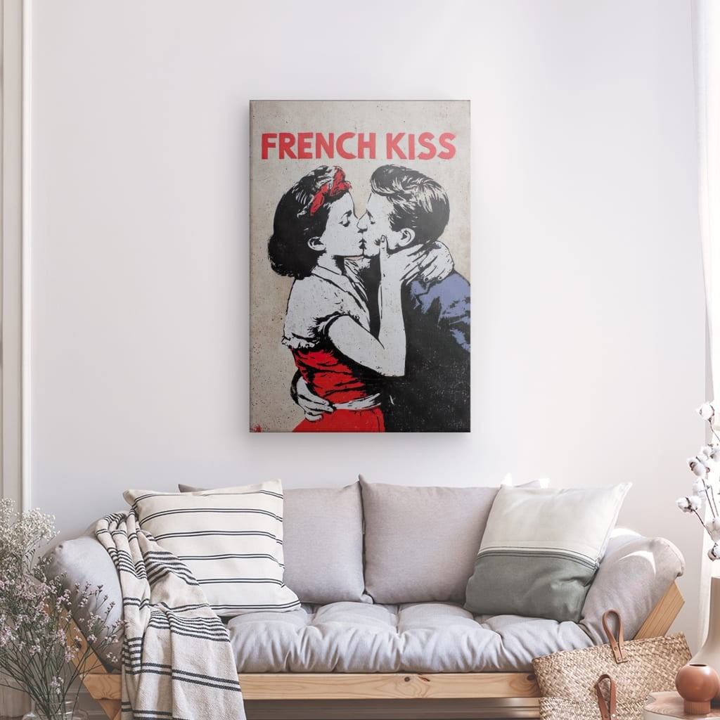 Tableau Street Art Baiser