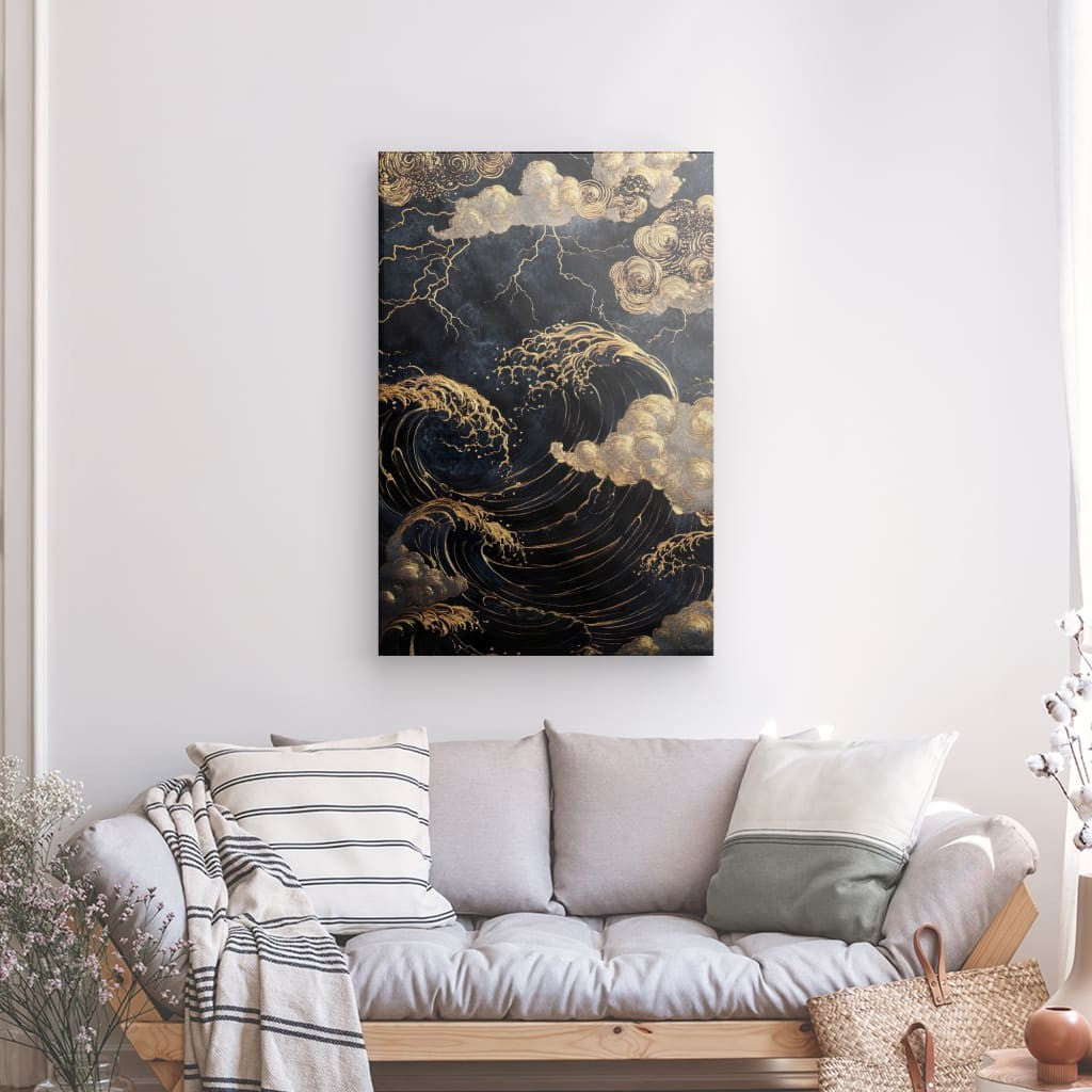 Tableau Tempête en Mer