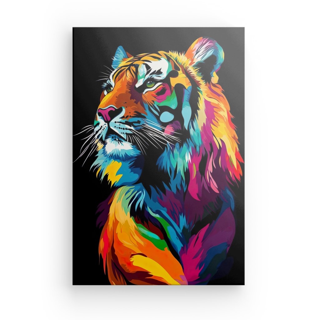 Tableau Tigre Multicolore