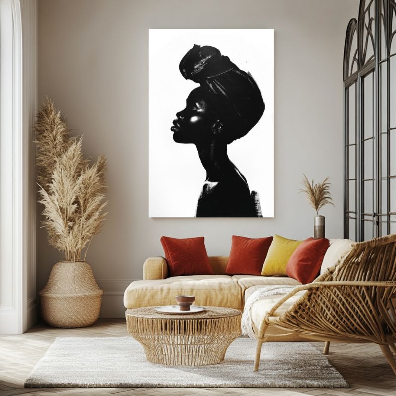 Tableau_africain_noir_et_blanc_profil