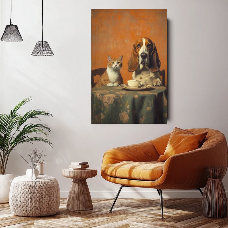 Tableau_amitie_chat_et_chien