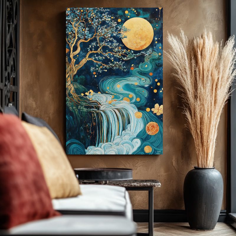Tableau_cascade_zen_apaisant