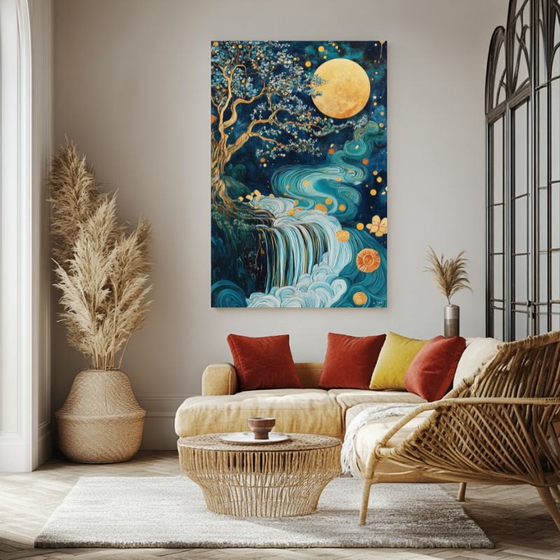 Tableau_cascade_zen_lune