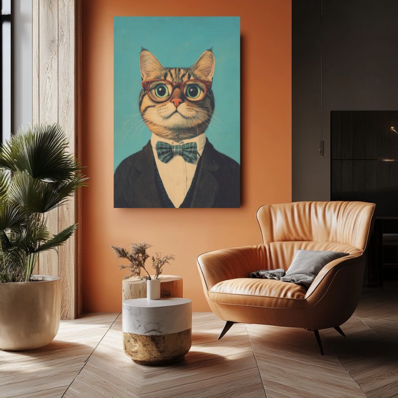 Tableau_chat_avec_lunettes_pour_salon