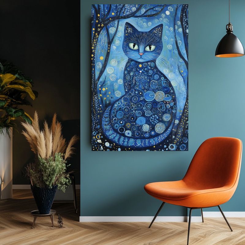 Tableau_chat_bleu_nuit