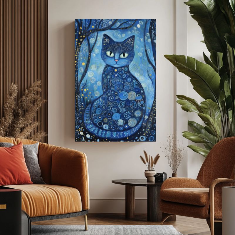 Tableau_chat_couleur_bleu