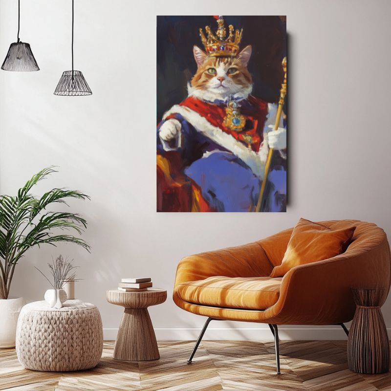 Tableau_chat_couronne_decoratif