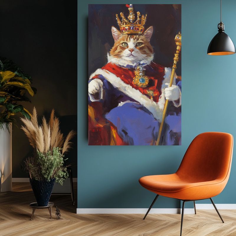 Tableau_chat_couronne_royal