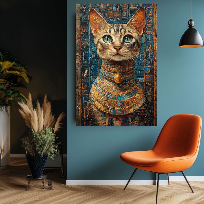 Tableau_chat_egyptien_hieroglyphes
